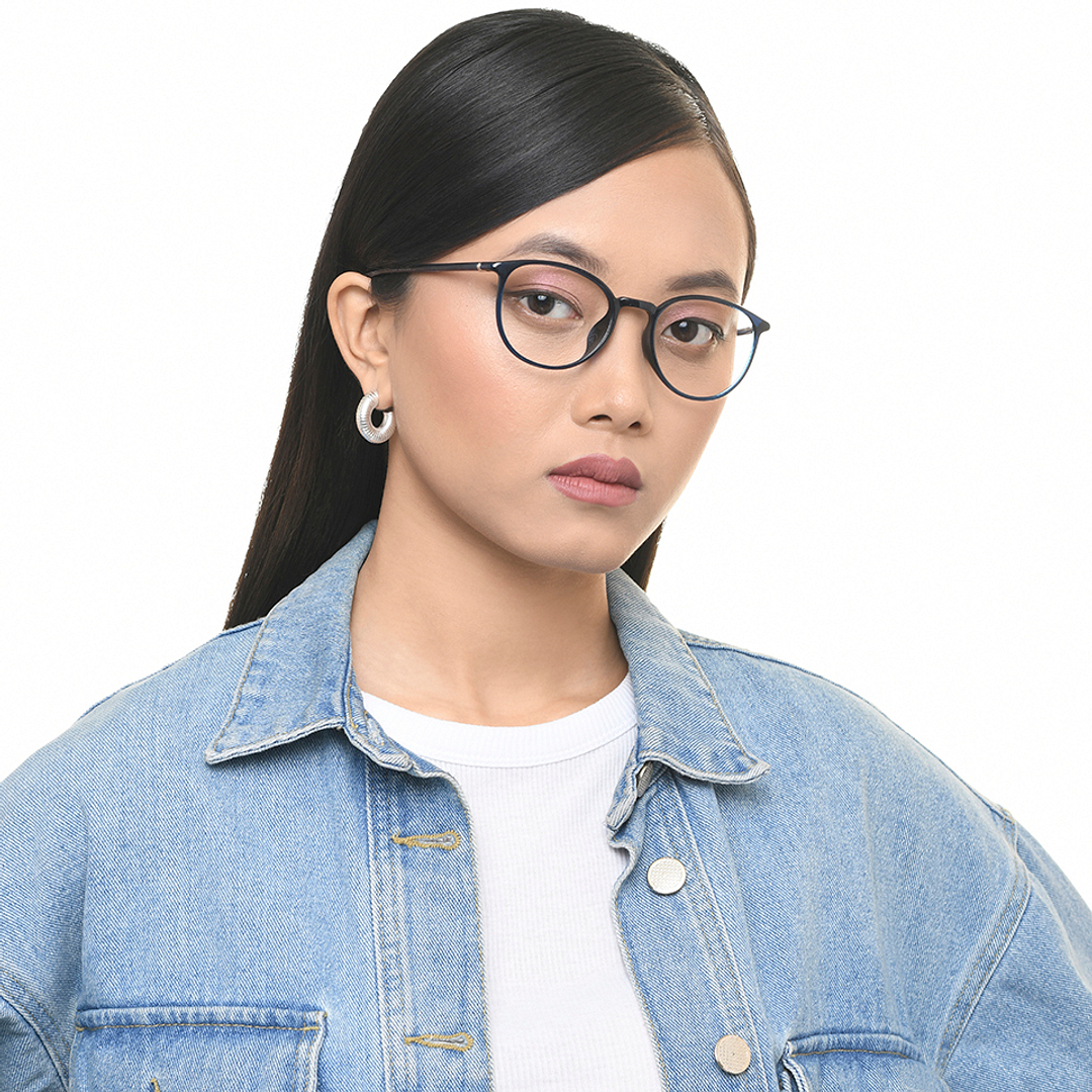 Lenskart Air Online Black Full Rim Round left side