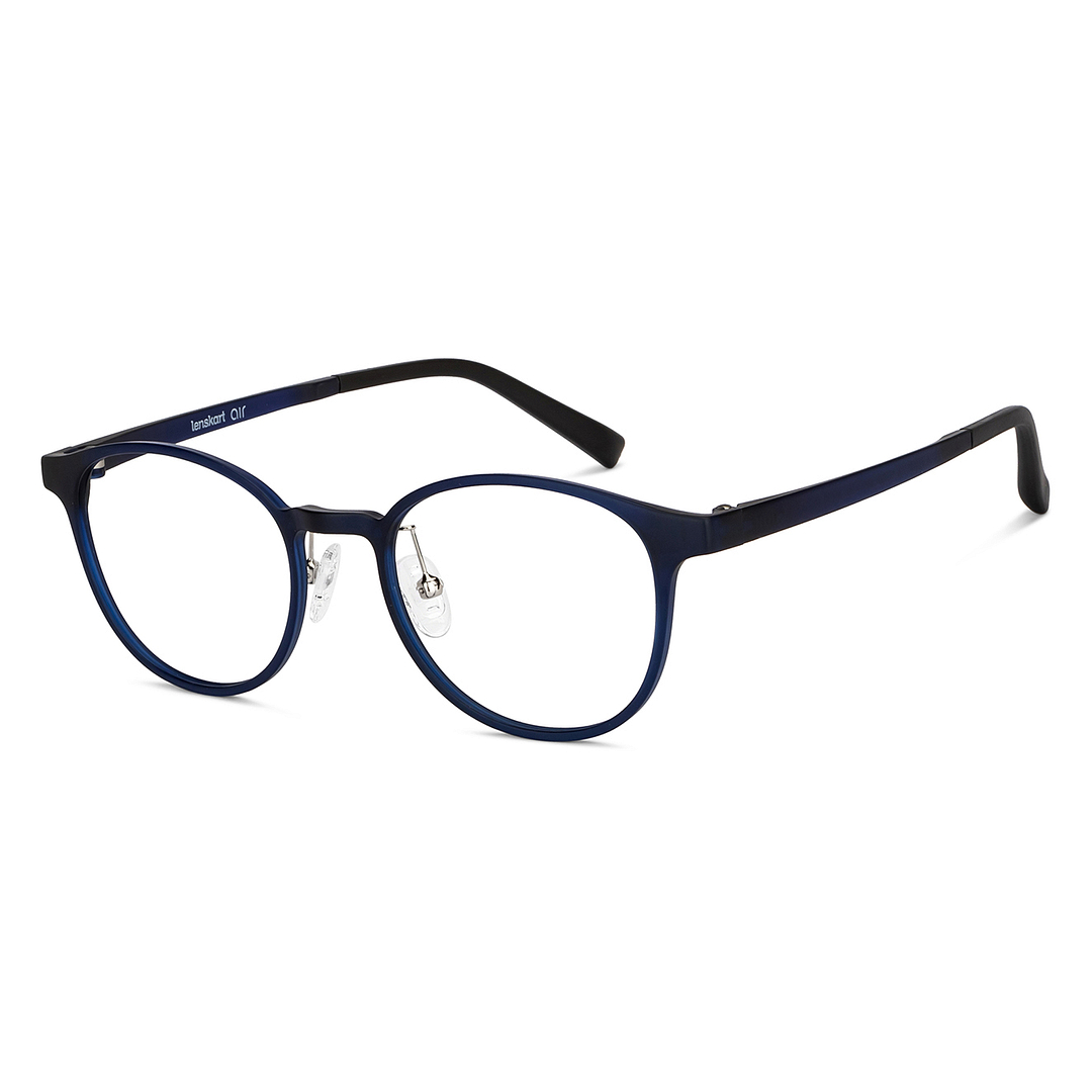Lenskart Air Sky Blue Full Rim Round right side