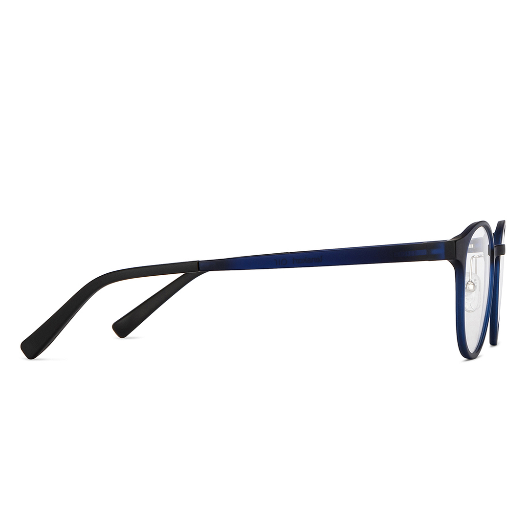 Lenskart Air Sky Blue Full Rim Round left side