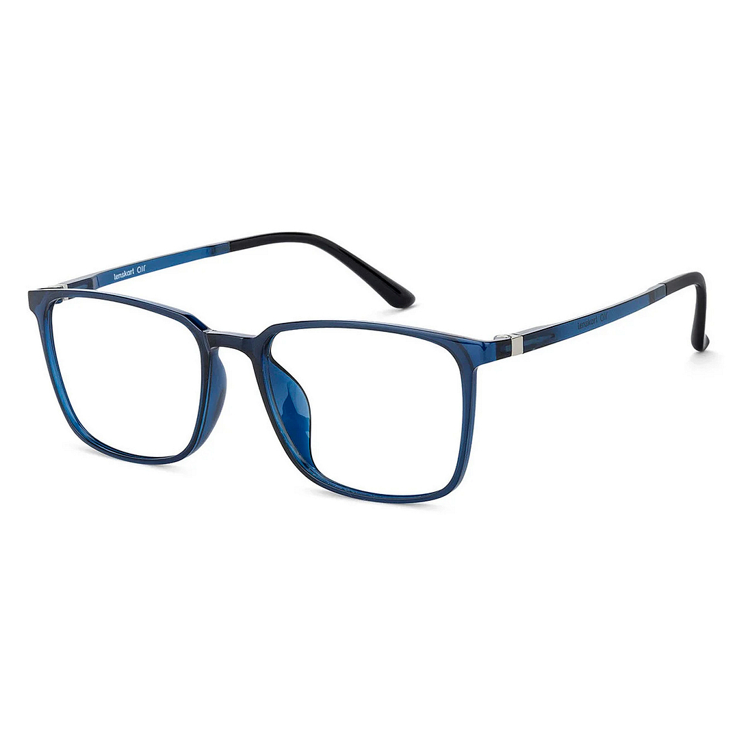Lenskart Air Sky Blue Full Rim Square left side