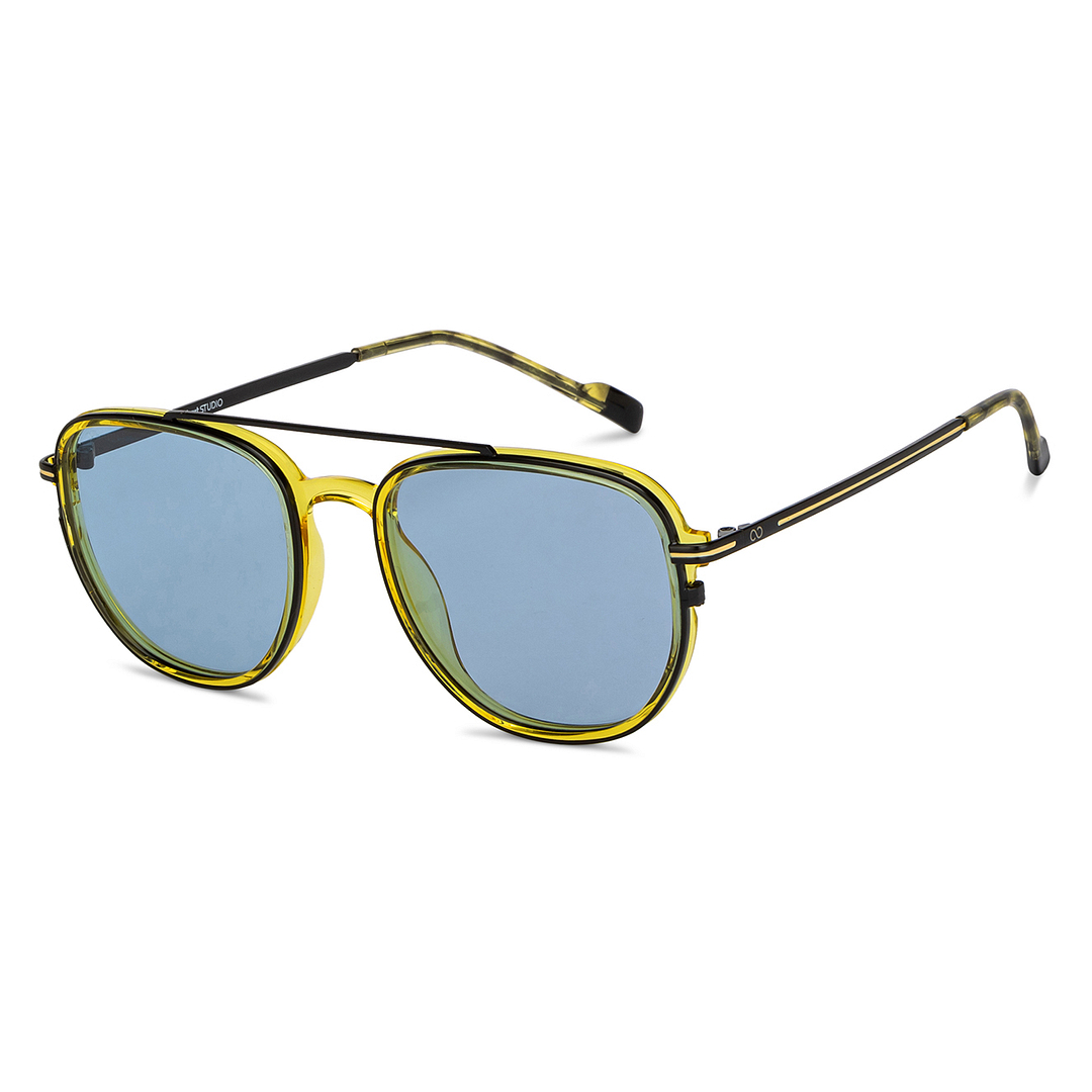 Lenskart Studio Online Black Full Rim Aviator left side