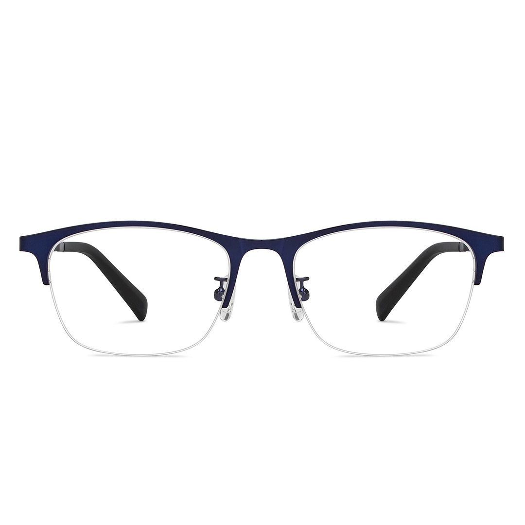 Lenskart Air Black Half Rim Rectangle left side