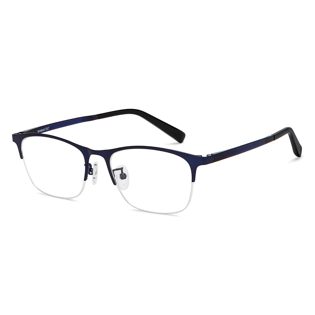 Lenskart Air Black Half Rim Rectangle right side