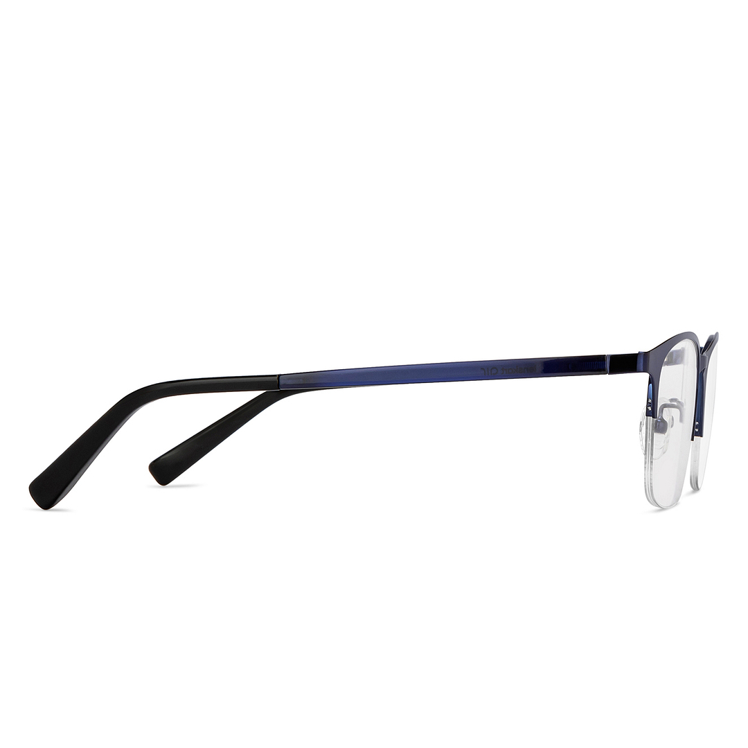Lenskart Air Black Half Rim Rectangle left side