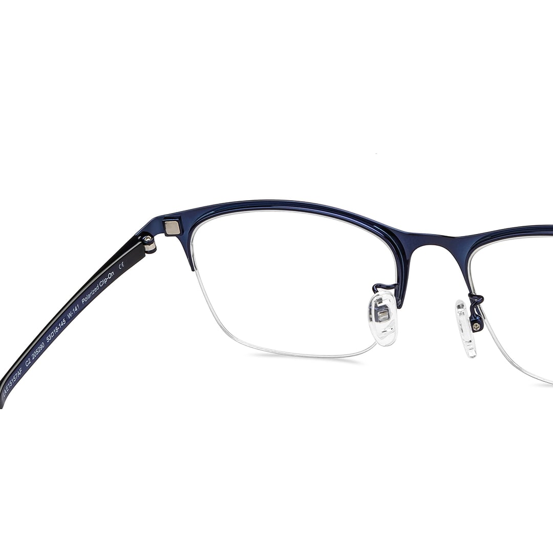 Lenskart Air Black Half Rim Rectangle right side