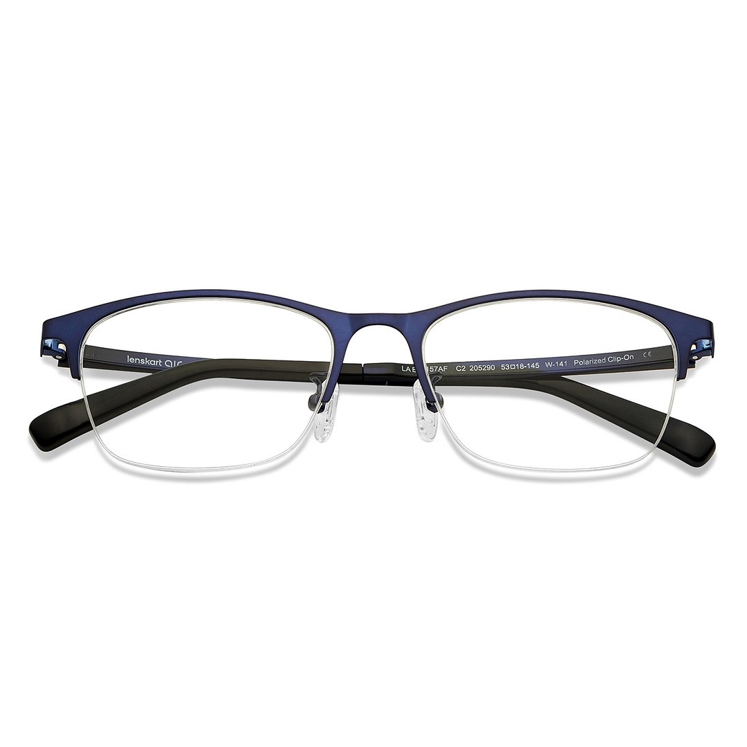 Lenskart Air Black Half Rim Rectangle right side
