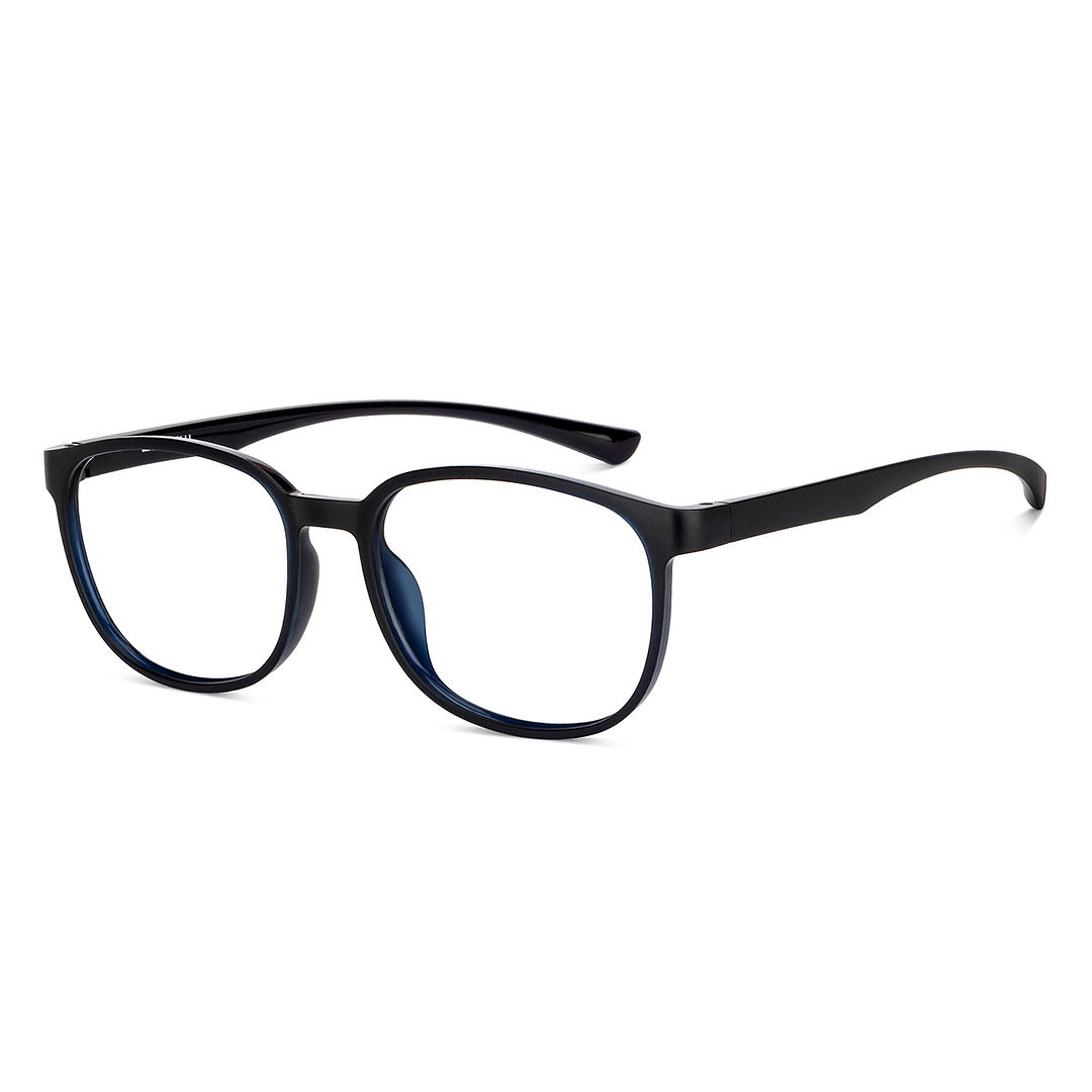 Lenskart BLU Screen Glasses Blue Block Zero Power Screen Glasses : Black Blue Full Rim Square Lenskart Blu LB E14284-C3 right side