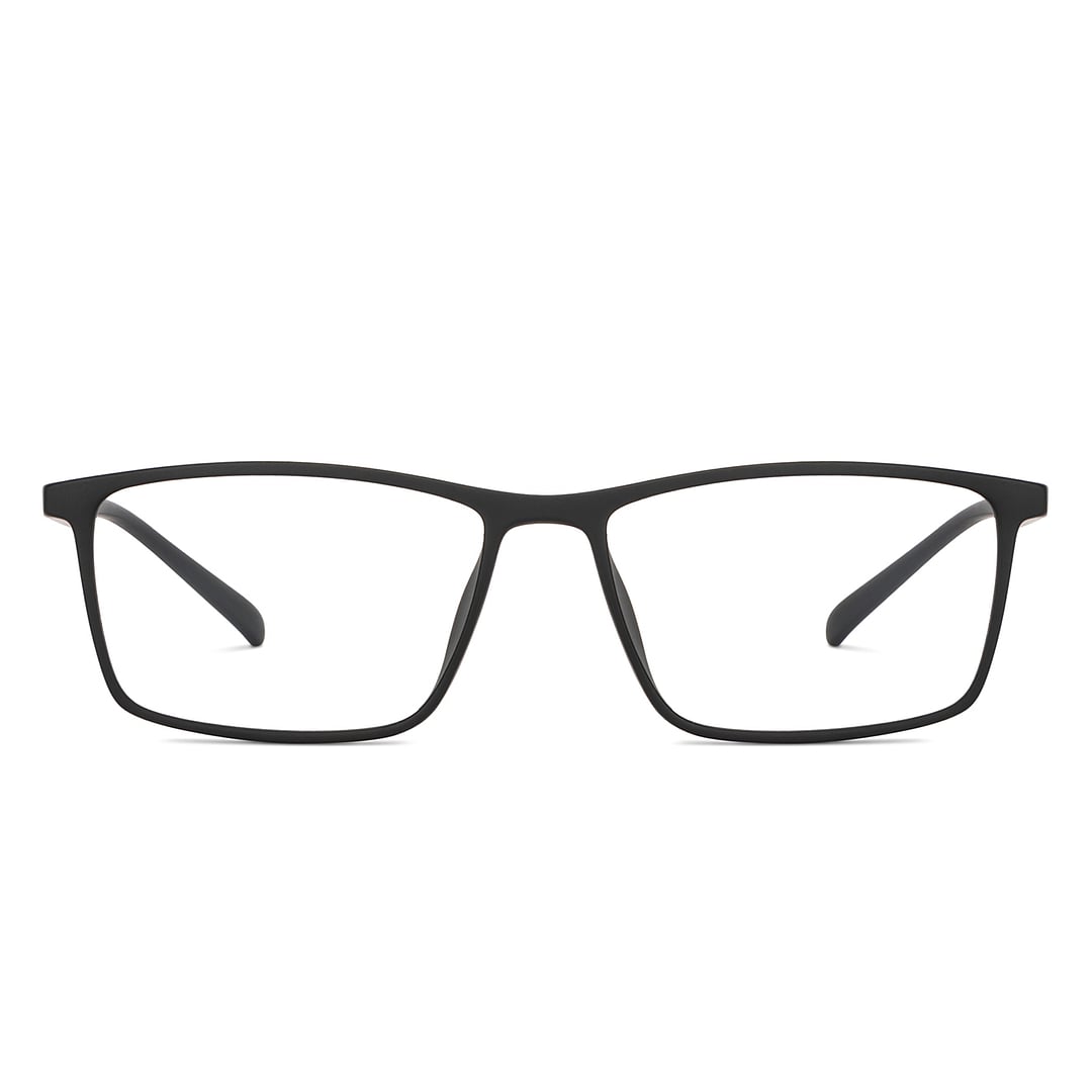Lenskart BLU Screen Glasses Blue Block Zero Power Screen Glasses : Black Full Rim Rectangle Lenskart Blu LB E14255-C1 right side