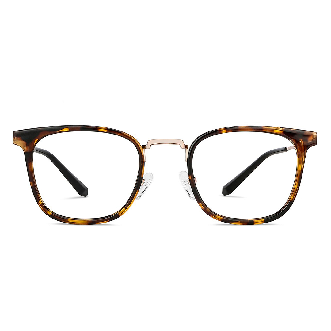 Lenskart BLU Screen Glasses Blue Block Zero Power Screen Glasses : Gold Tortoise Gold Black Full Rim Square Lenskart BLU LB E13529-C3 right side