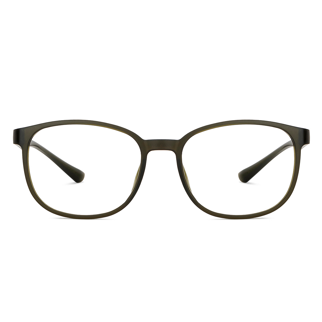 Lenskart BLU Screen Glasses Blue Block Zero Power Screen Glasses : Green Full Rim Square Lenskart BLU LB E14284-C2 right side