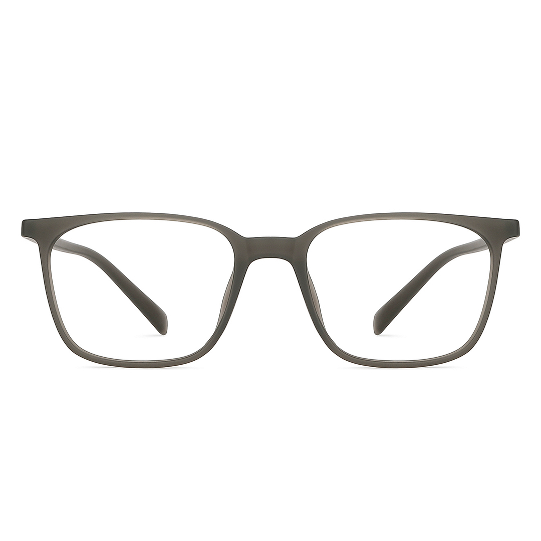 Lenskart BLU Screen Glasses Blue Block Zero Power Screen Glasses : Matte Grey Full Rim Square Lenskart Blu LB E13526-C3 right side