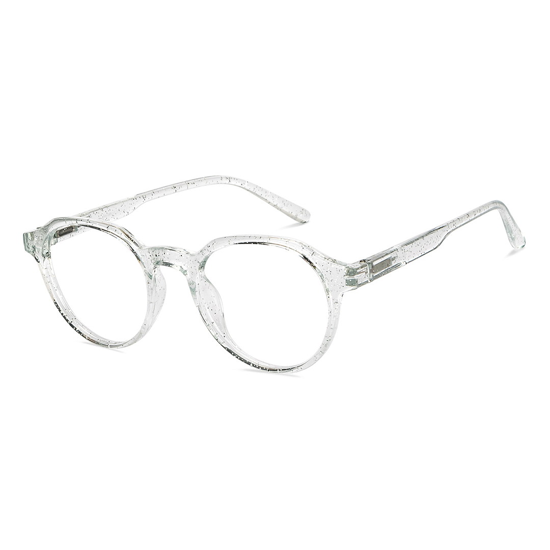 Lenskart BLU Screen Glasses Blue Block Zero Power Screen Glasses: Transparent Full Rim Geometric Lenskart Blu LB E14060-C11 left side