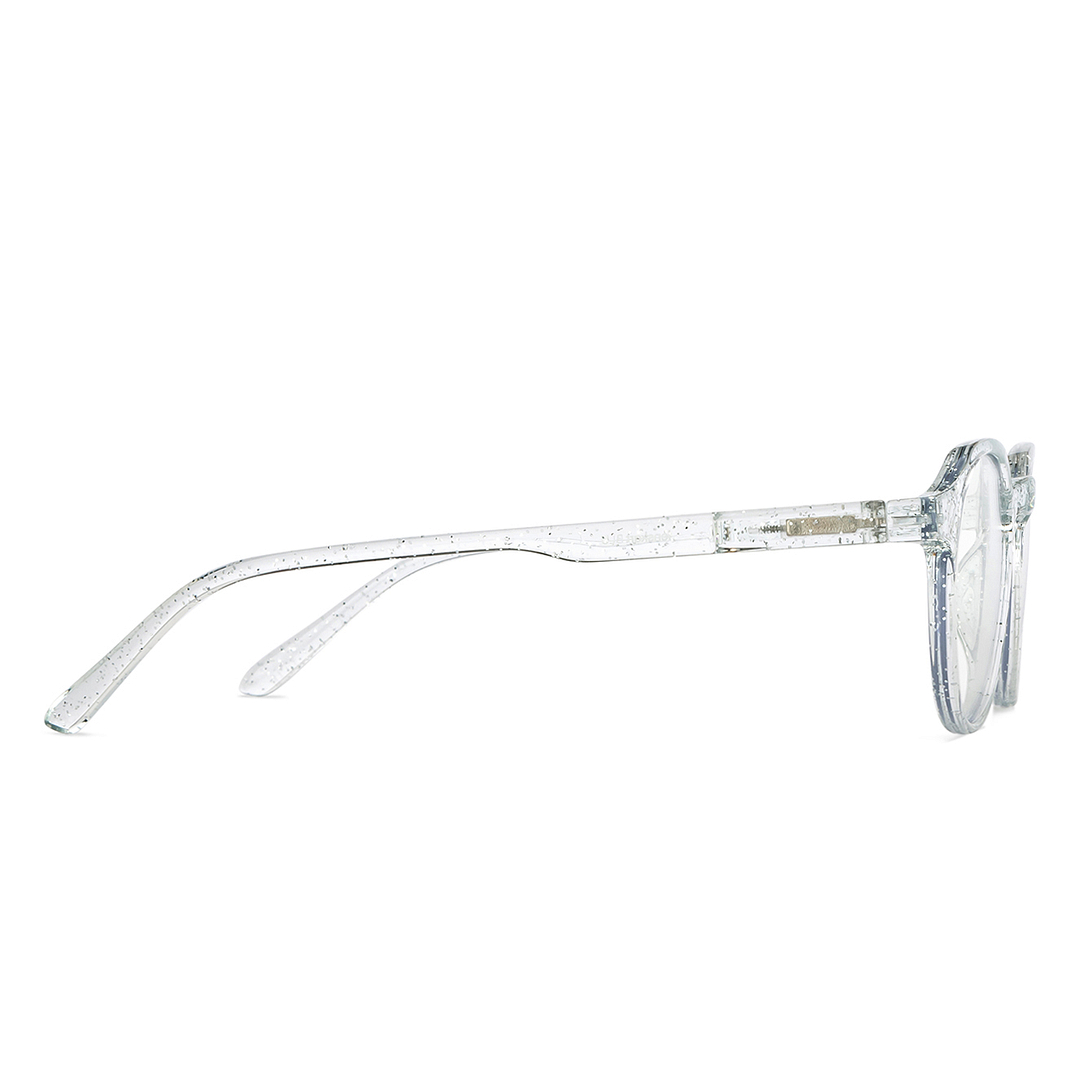 Lenskart BLU Screen Glasses Blue Block Zero Power Screen Glasses: Transparent Full Rim Geometric Lenskart Blu LB E14060-C11 left side