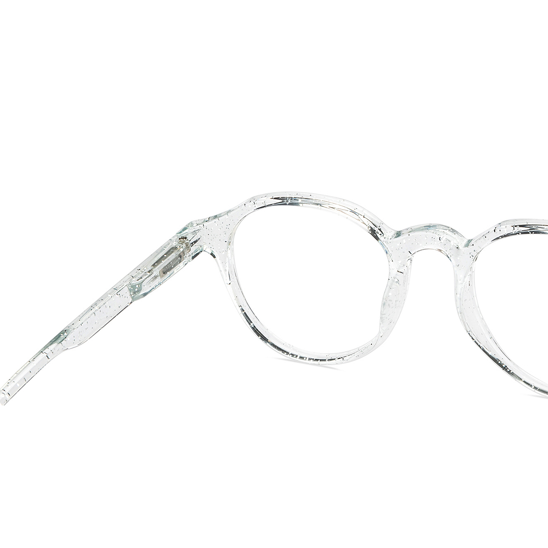 Lenskart BLU Screen Glasses Blue Block Zero Power Screen Glasses: Transparent Full Rim Geometric Lenskart Blu LB E14060-C11 right side