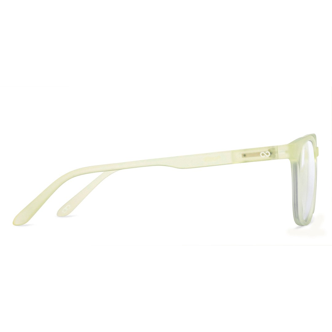 Lenskart Hustlr Screen Glasses Blue Block Zero Power Screen Glasses : Dusky Mauve Full Rim Square Lenskart HUSTLR LB E14058-W C-26 left side