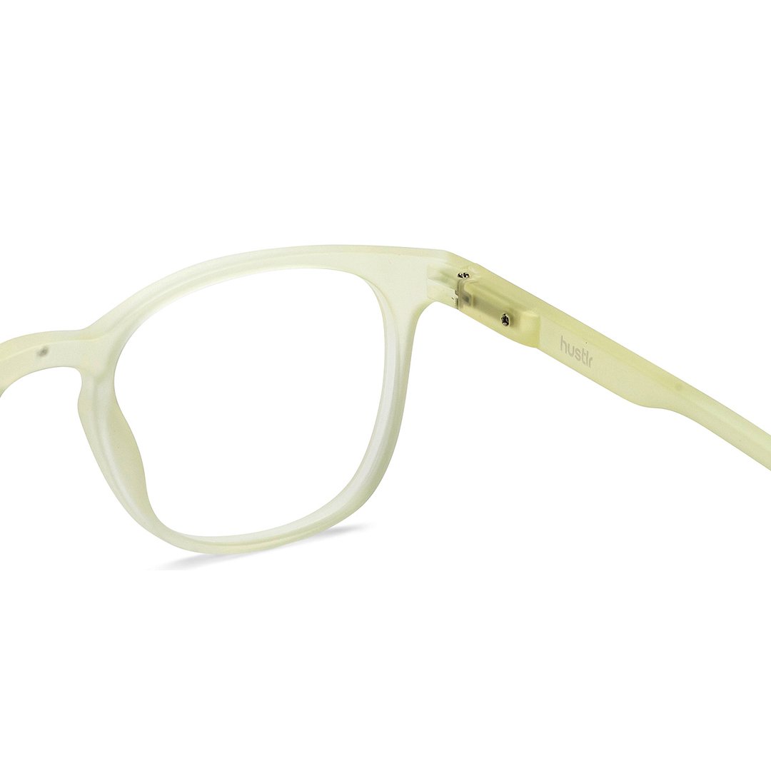 Lenskart Hustlr Screen Glasses Blue Block Zero Power Screen Glasses : Dusky Mauve Full Rim Square Lenskart HUSTLR LB E14058-W C-26 left side