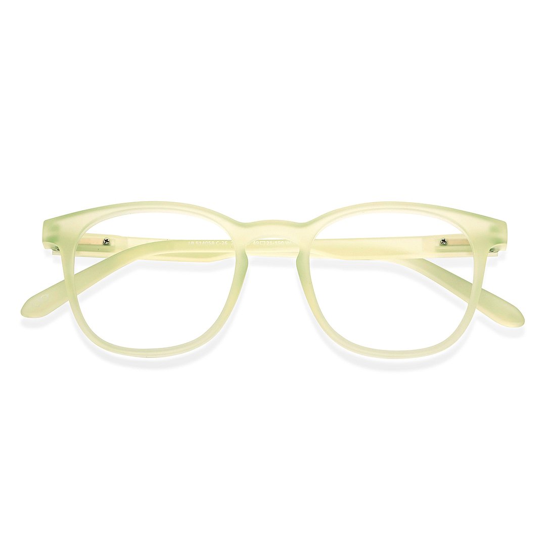 Lenskart Hustlr Screen Glasses Blue Block Zero Power Screen Glasses : Dusky Mauve Full Rim Square Lenskart HUSTLR LB E14058-W C-26 left side