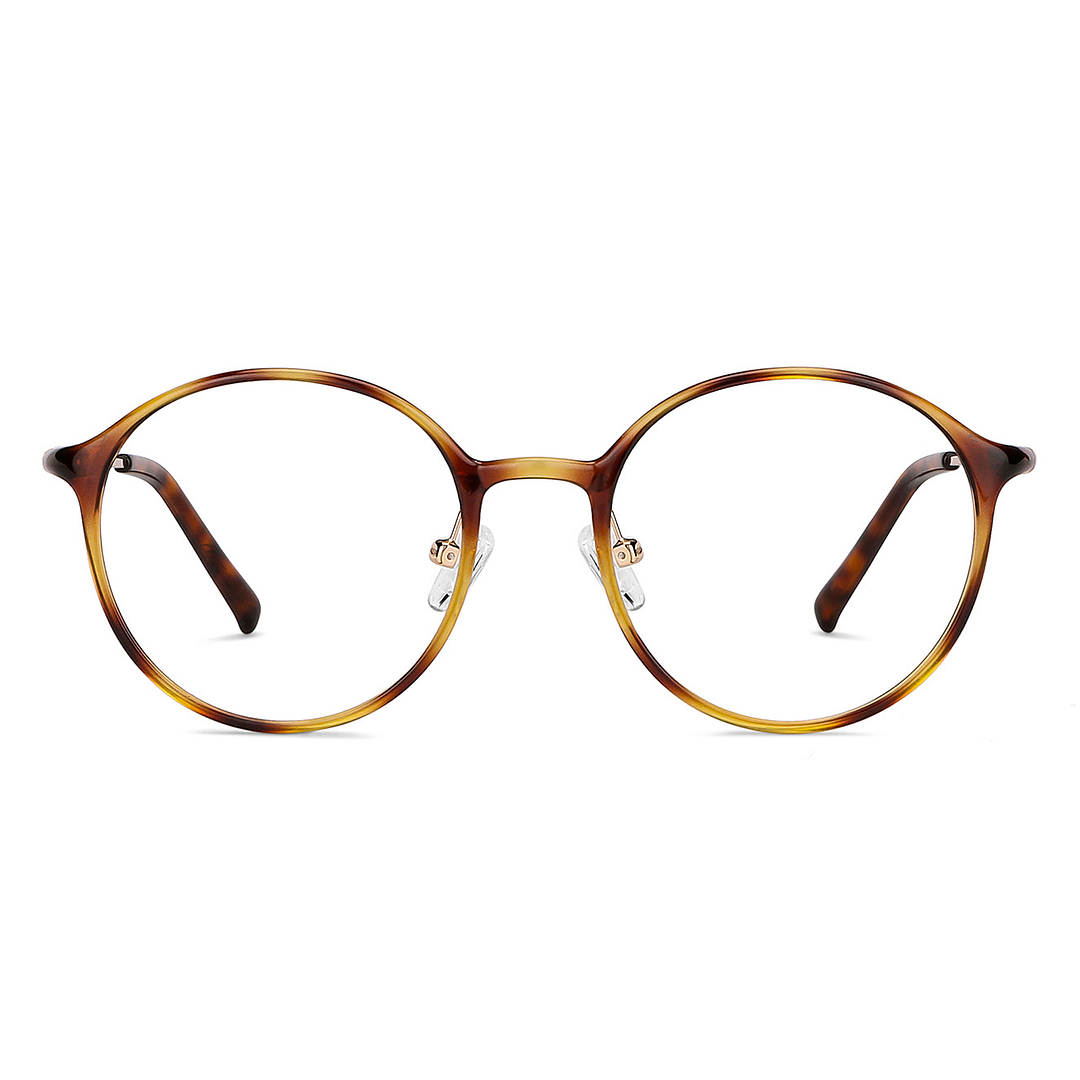 Lenskart Air Screen Glasses Light Brown Full Rim Round right side