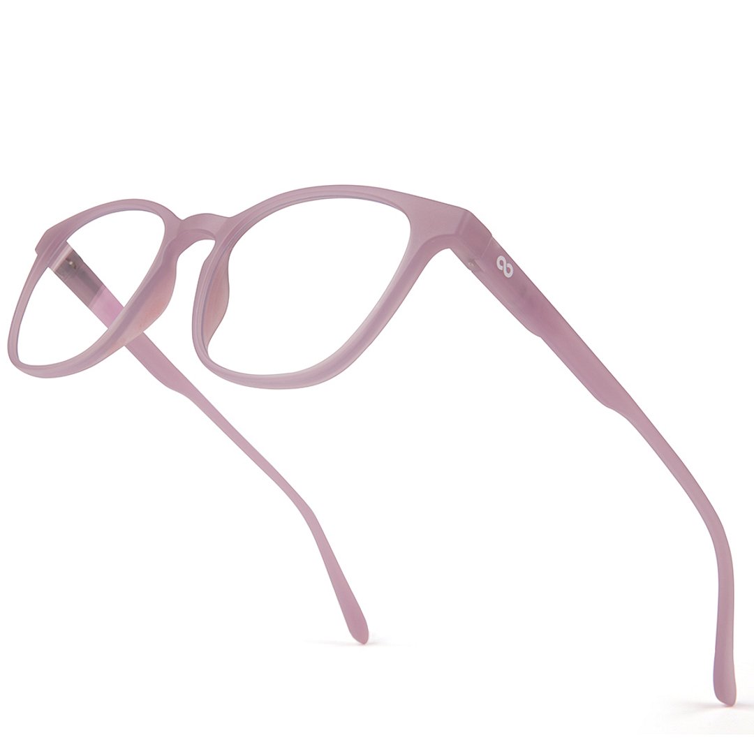 Lenskart Hustlr Online Dusty Rose Full Rim Square left side