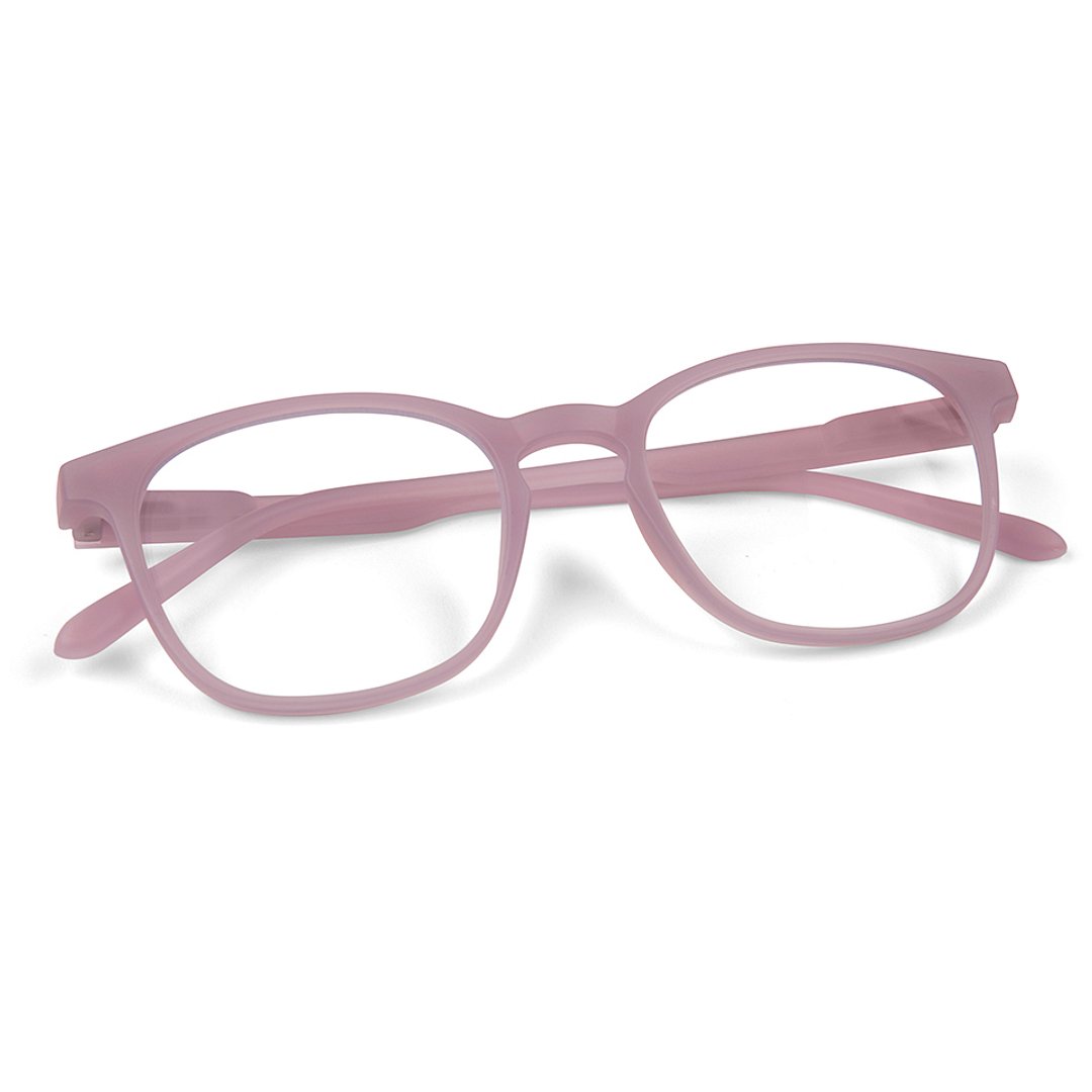 Lenskart Hustlr Online Dusty Rose Full Rim Square left side