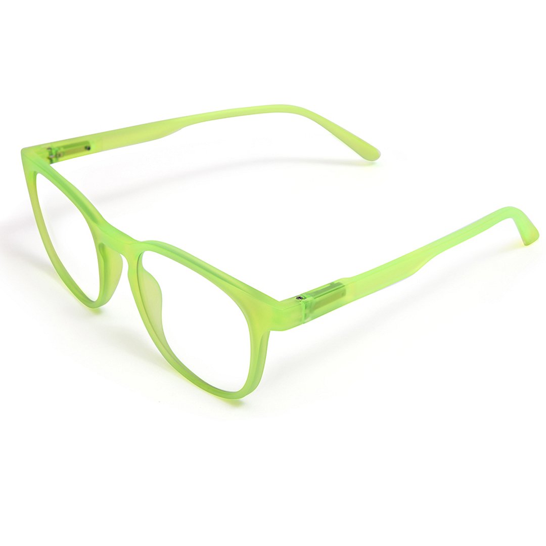 Lenskart Hustlr Online Electric Green Full Rim Square left side