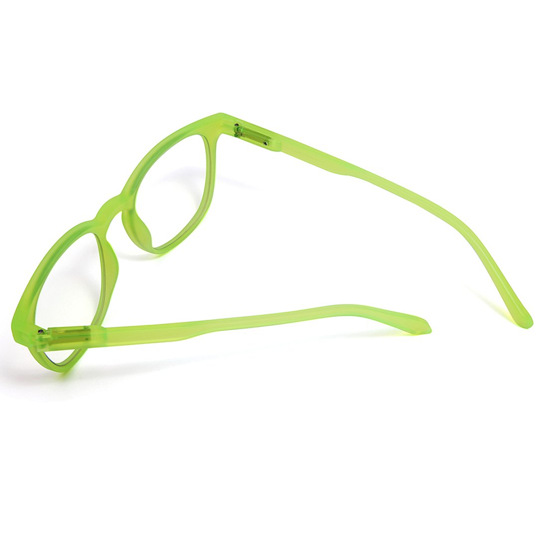 Lenskart Hustlr Online Electric Green Full Rim Square right side