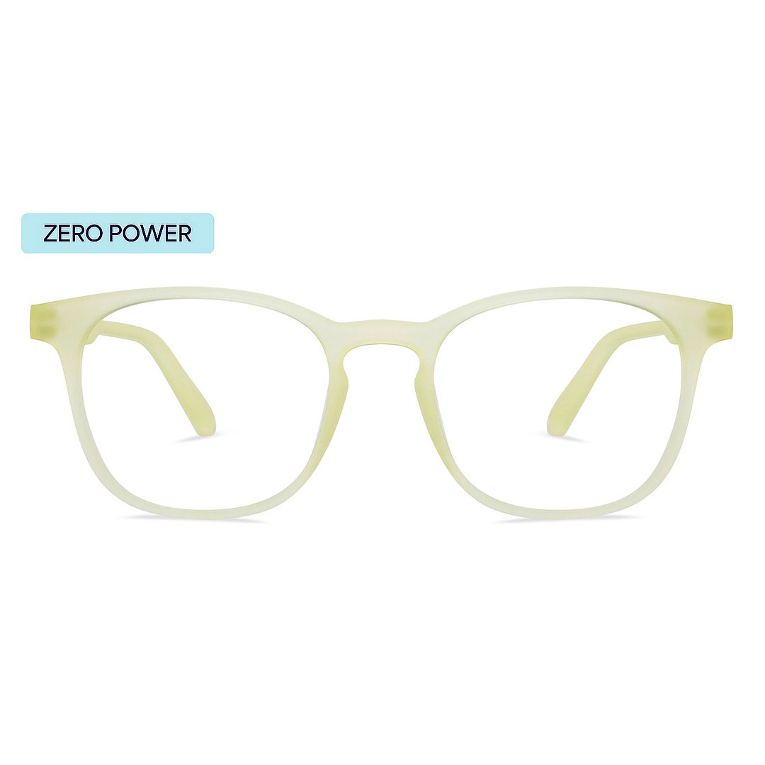 Lenskart Hustlr Screen Glasses Blue Block Zero Power Screen Glasses : Dusky Mauve Full Rim Square Lenskart HUSTLR LB E14058-W C-26 left side