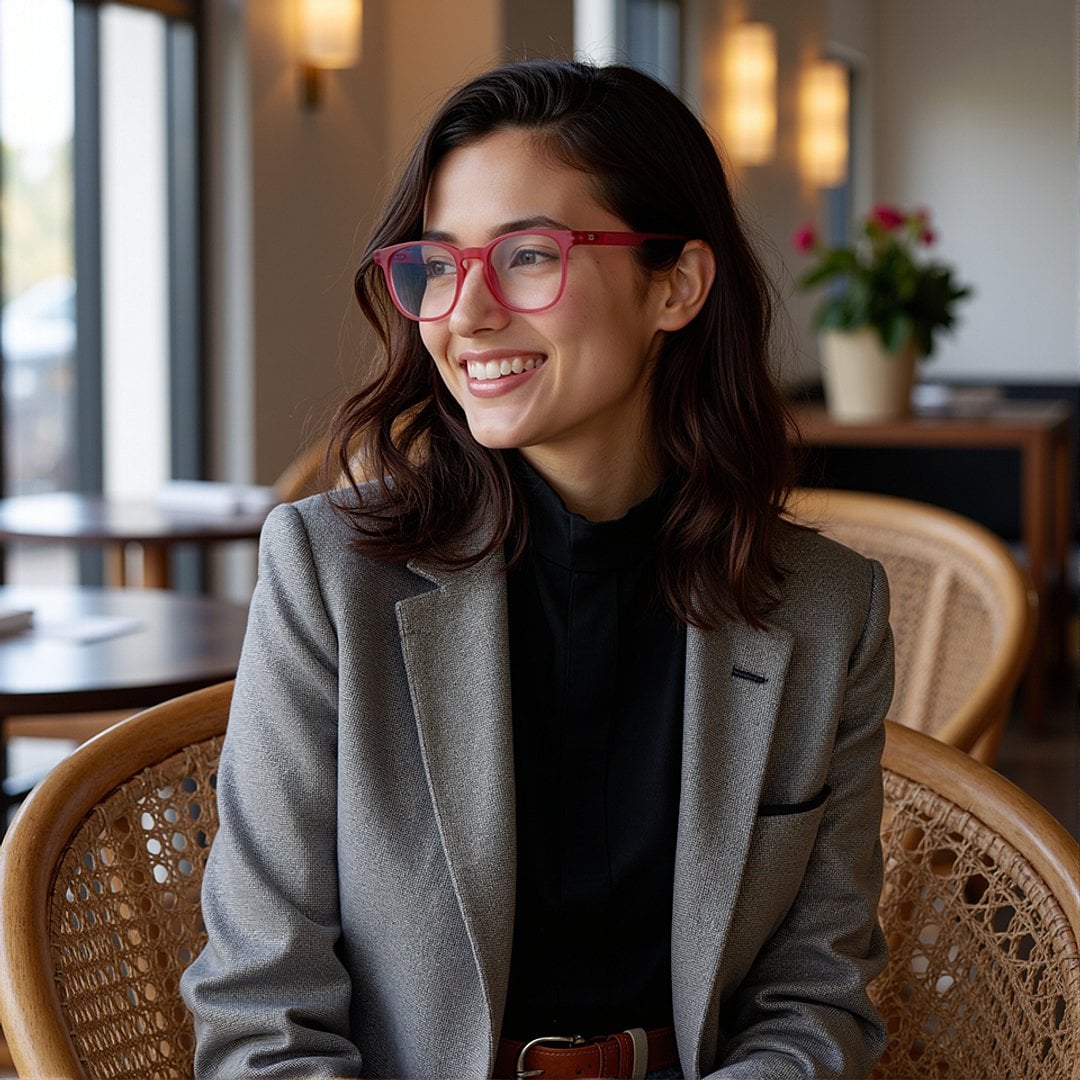 Lenskart Hustlr Online Flamingo Full Rim Square right side