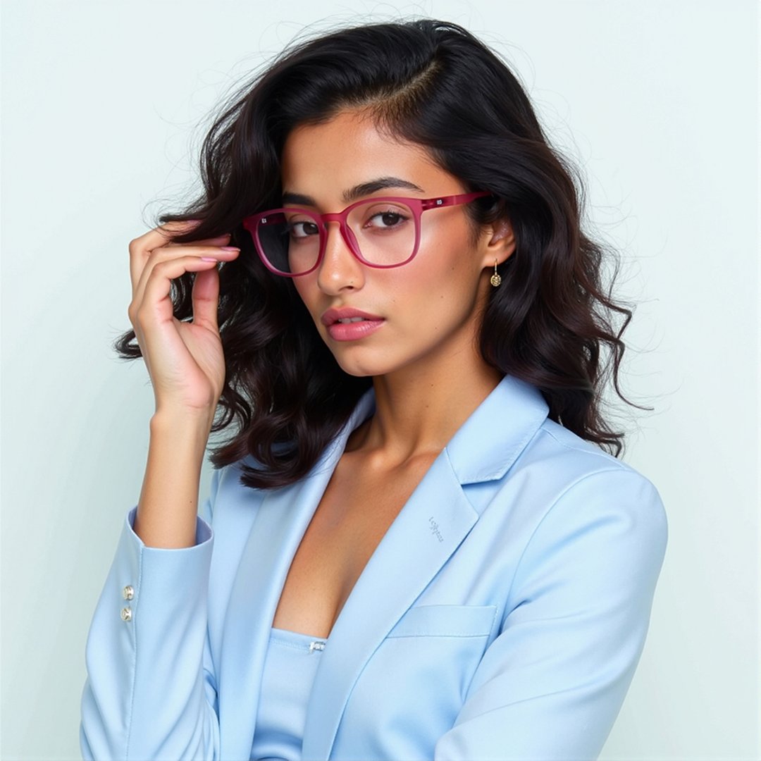 Lenskart Hustlr Online Flamingo Full Rim Square right side