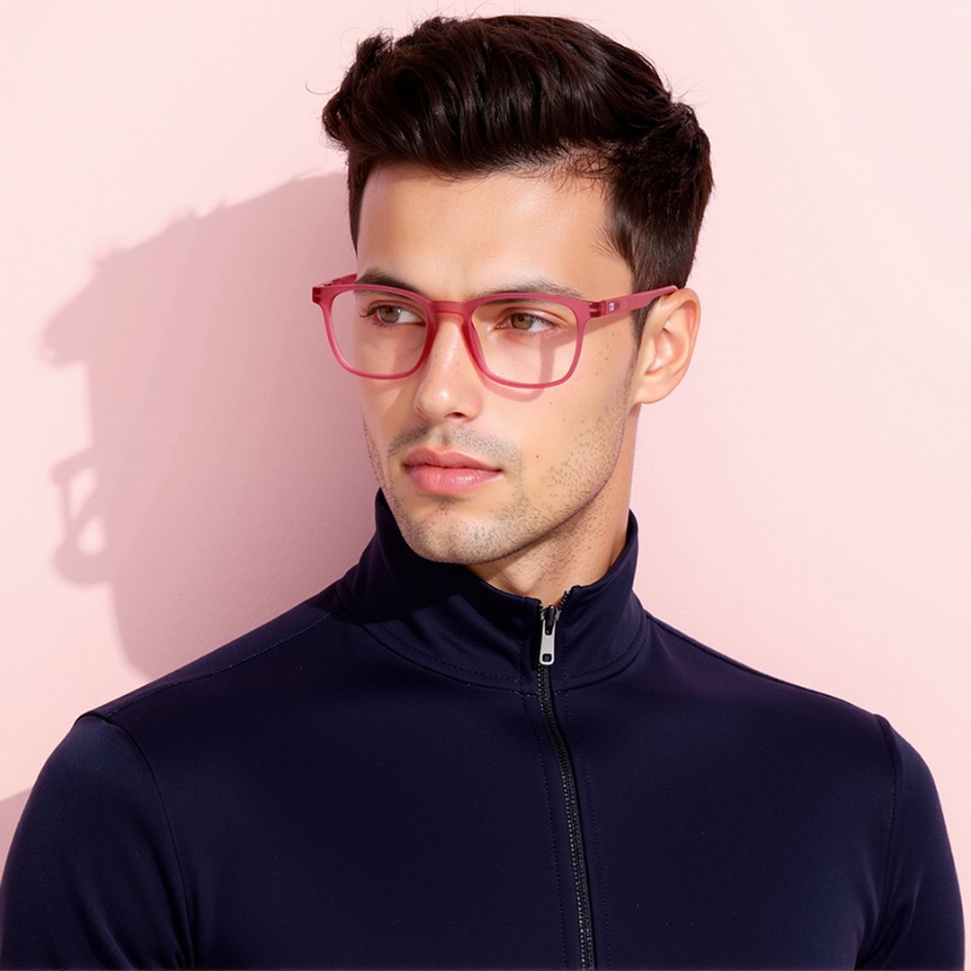 Lenskart Hustlr Online Flamingo Full Rim Square right side