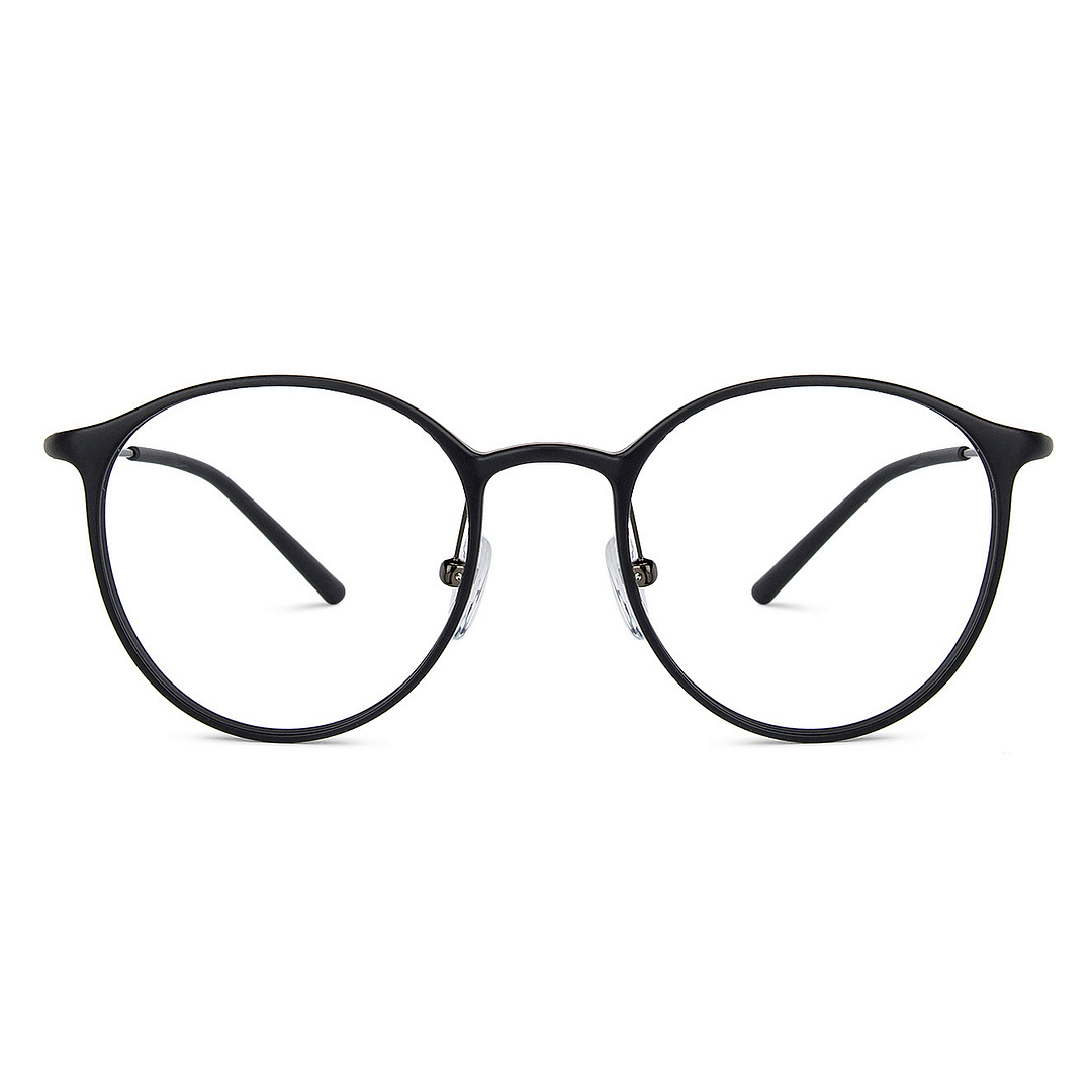 Lenskart BLU Screen Glasses Blue Block Zero Power Screen Glasses: Black Full Rim Round Lenskart BLU Blu Glasses LB E13341AF-C1 left side