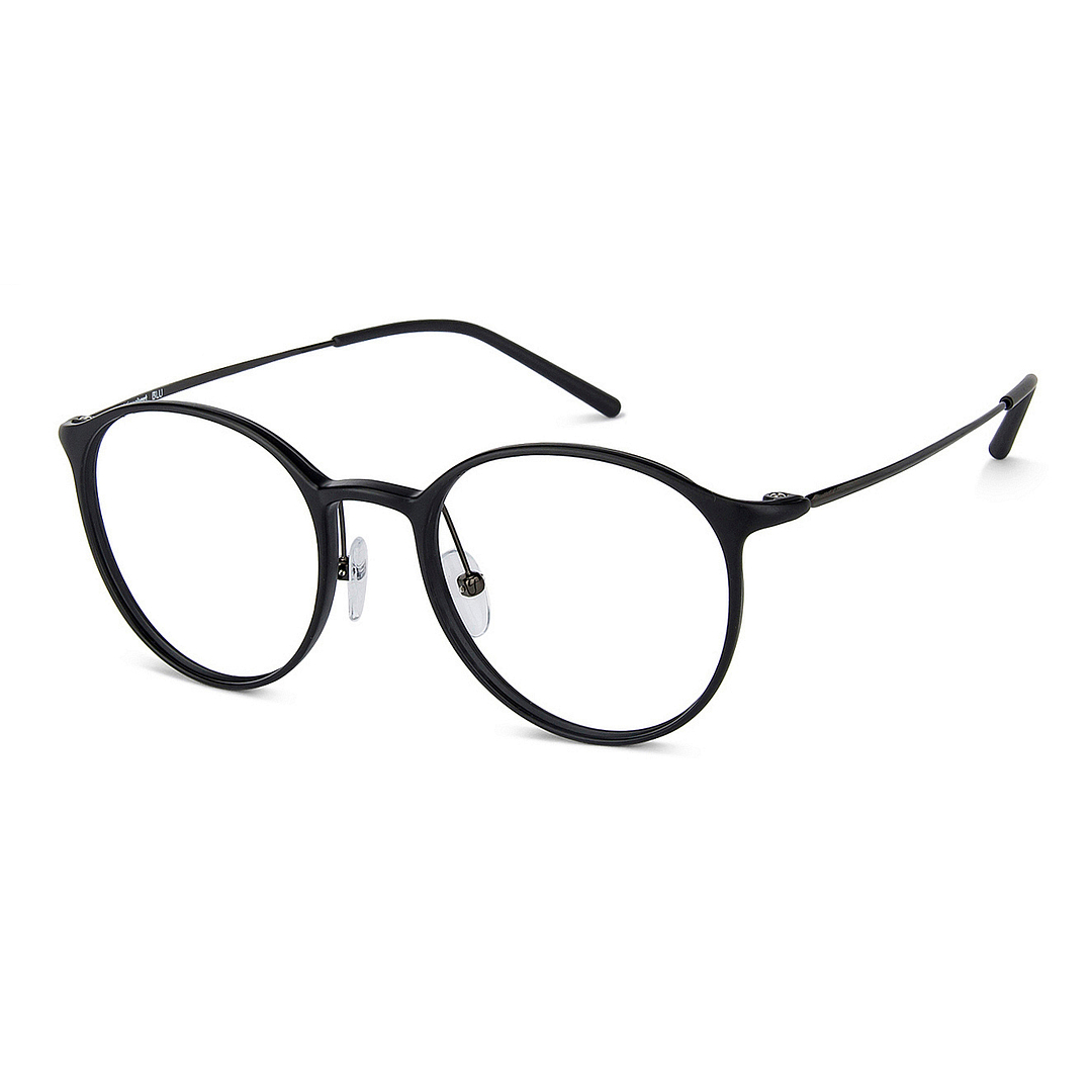 Lenskart BLU Screen Glasses Blue Block Zero Power Screen Glasses: Black Full Rim Round Lenskart BLU Blu Glasses LB E13341AF-C1 right side