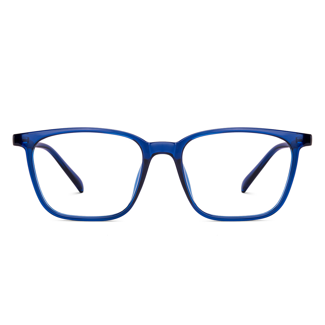Blue Block Zero Power Screen Glasses : Blue Full Rim Square