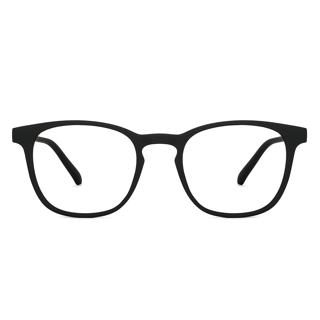 Lenskart Hustlr Screen Glasses Blue Block Zero Power Screen Glasses : Dark Night Full Rim Square Lenskart HUSTLR LB E14058-W C1 right side