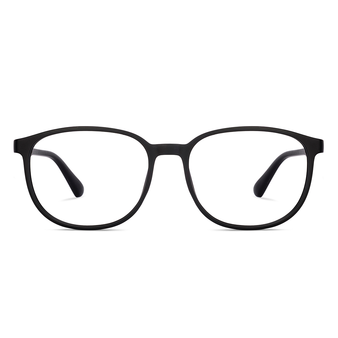 Lenskart BLU Screen Glasses Blue Block Zero Power Screen Glasses : Matte Black Full Rim Square Lenskart BLU LB E13739-C1 right side