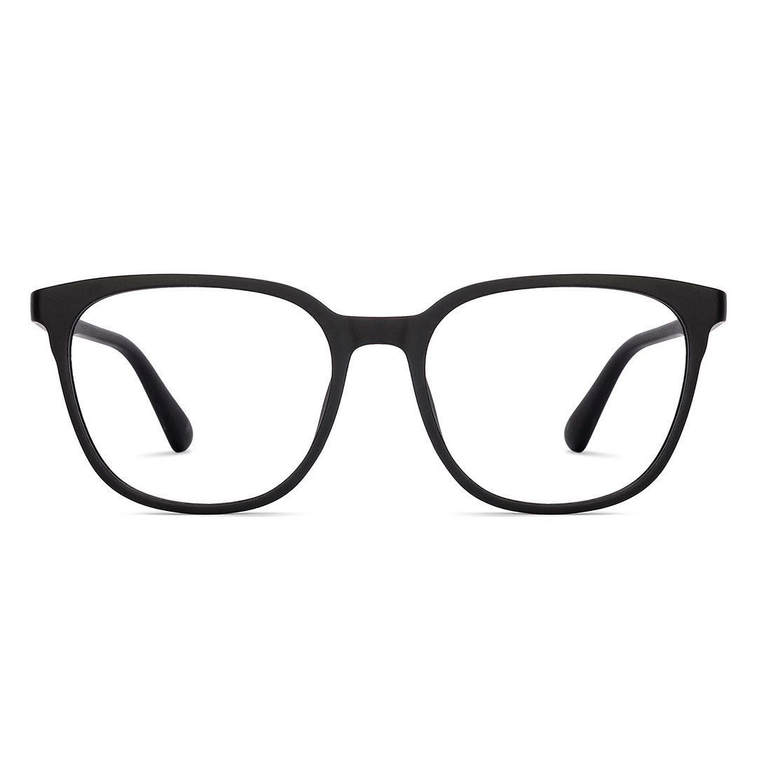 Lenskart BLU Screen Glasses Blue Block Zero Power Screen Glasses : Matte Black Full Rim Square Lenskart BLU LB E13740-C1 right side