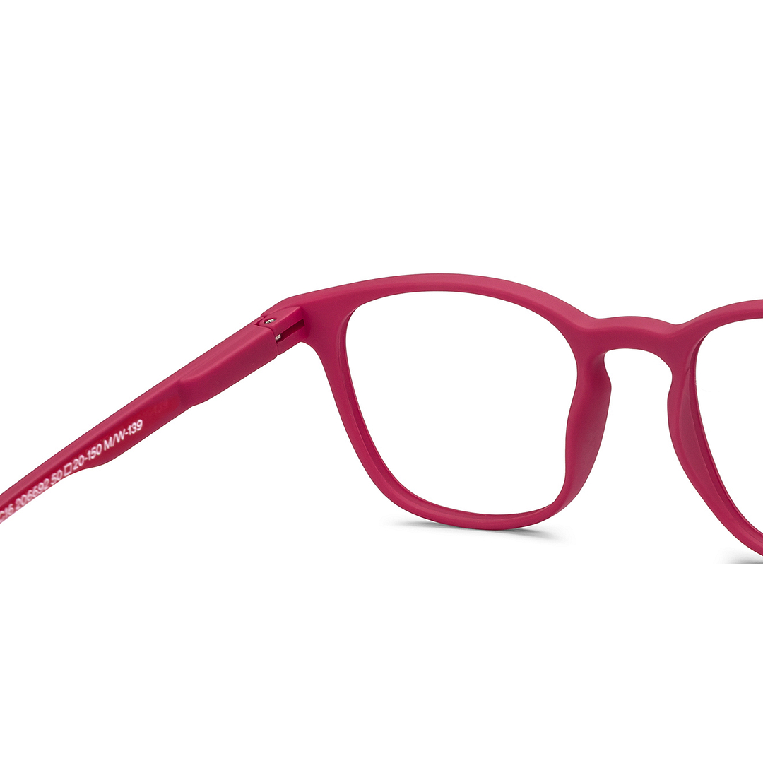 Lenskart Hustlr Monza Red Full Rim Square right side