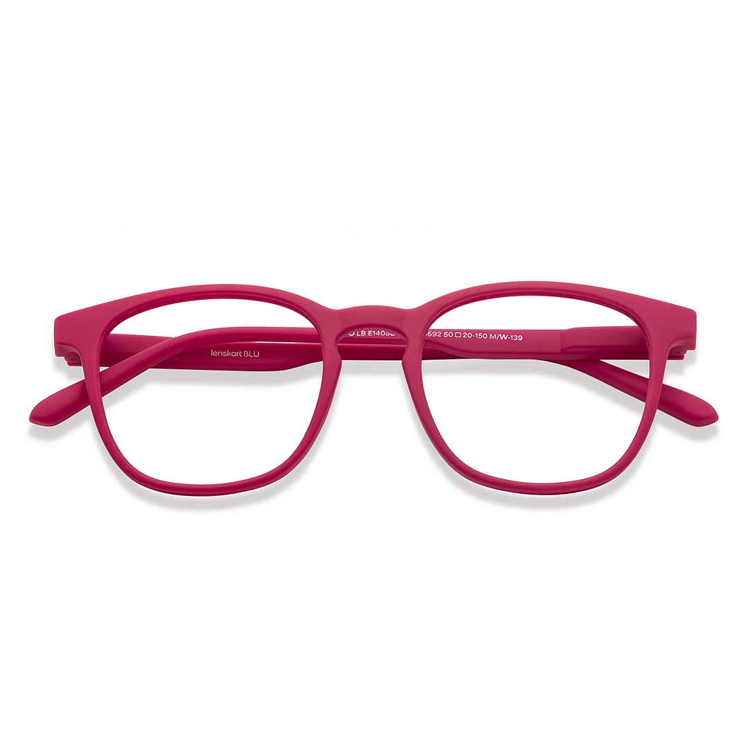 Lenskart Hustlr Monza Red Full Rim Square left side