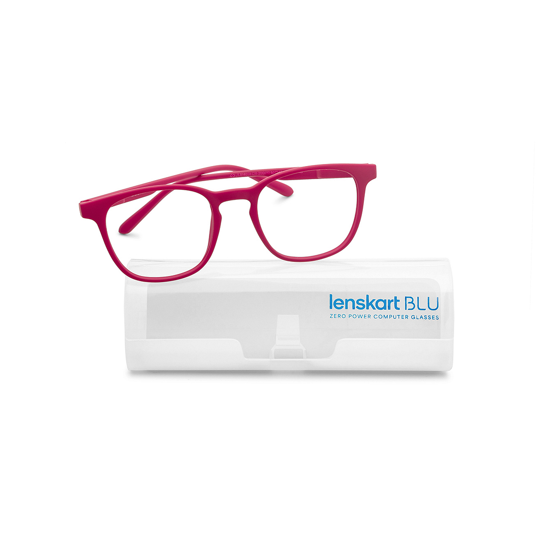 Lenskart Hustlr Monza Red Full Rim Square right side