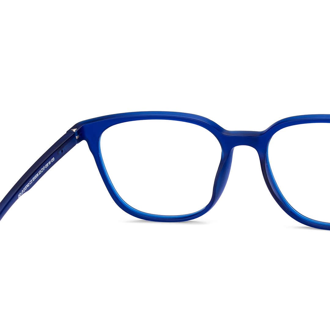 Lenskart BLU Screen Glasses Blue Block Zero Power Screen Glasses : Navy Full Rim Square Lenskart Blu LB E13740-C3 right side