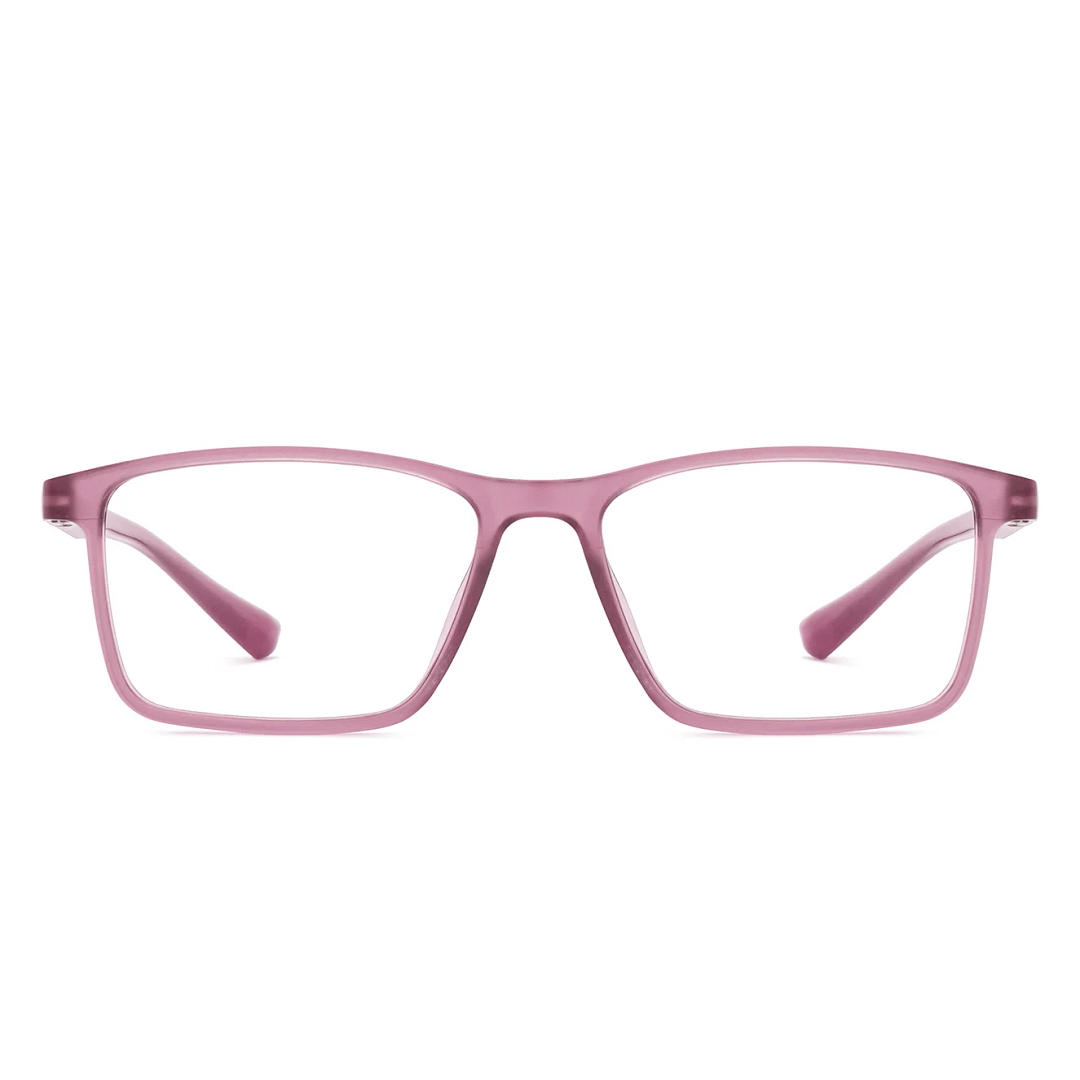 Lenskart BLU Screen Glasses Blue Block Zero Power Screen Glasses : Purple Full Rim Rectangle Lenskart Blu-C8 LB E13738 right side