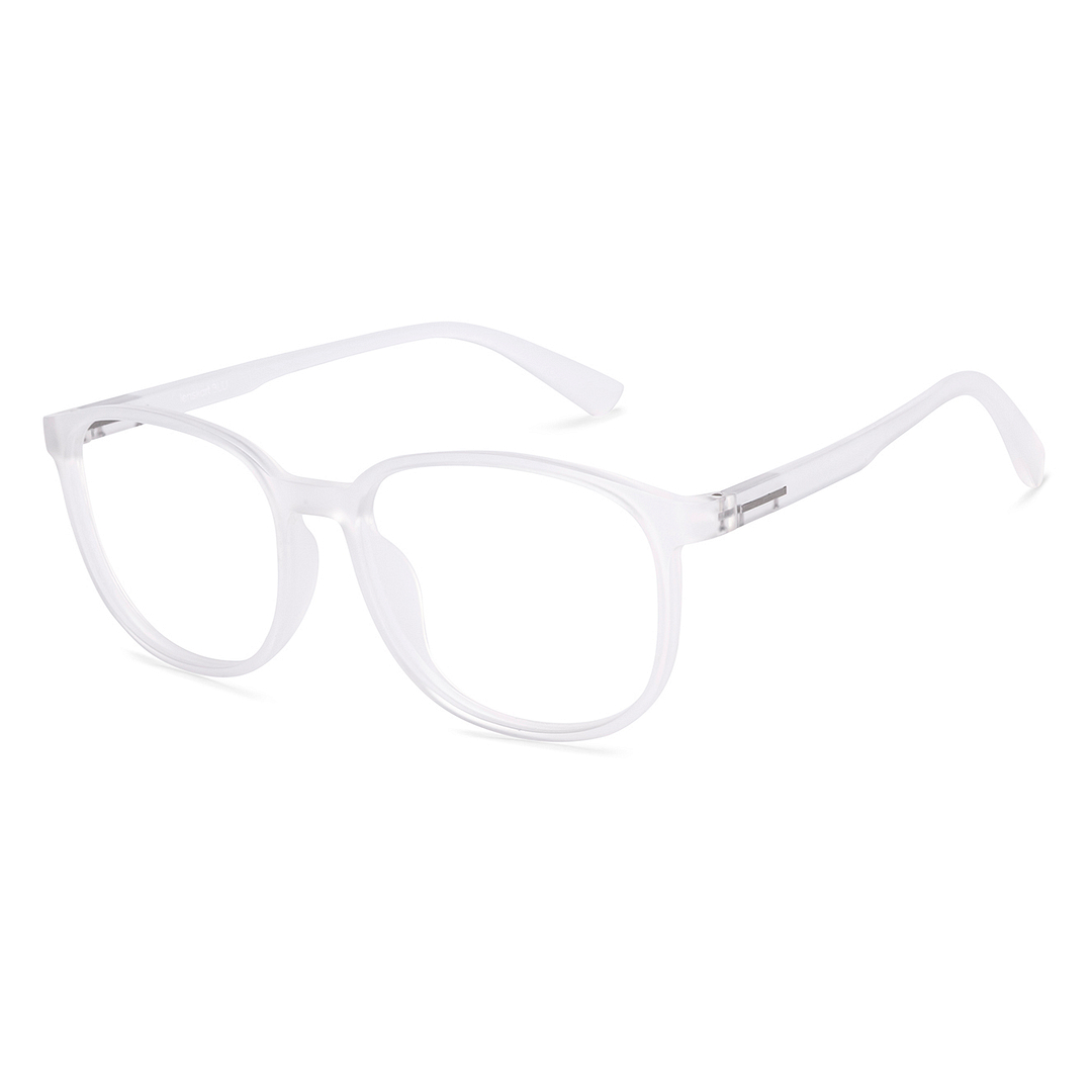 Lenskart BLU Screen Glasses Blue Block Zero Power Screen Glasses : Transparent Full Rim Sqaure Lenskart BLU LB E13739-C3 right side