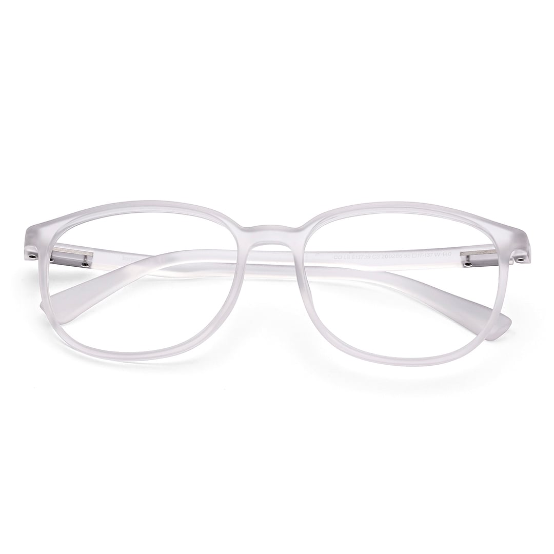 Lenskart BLU Screen Glasses Blue Block Zero Power Screen Glasses : Transparent Full Rim Sqaure Lenskart BLU LB E13739-C3 left side