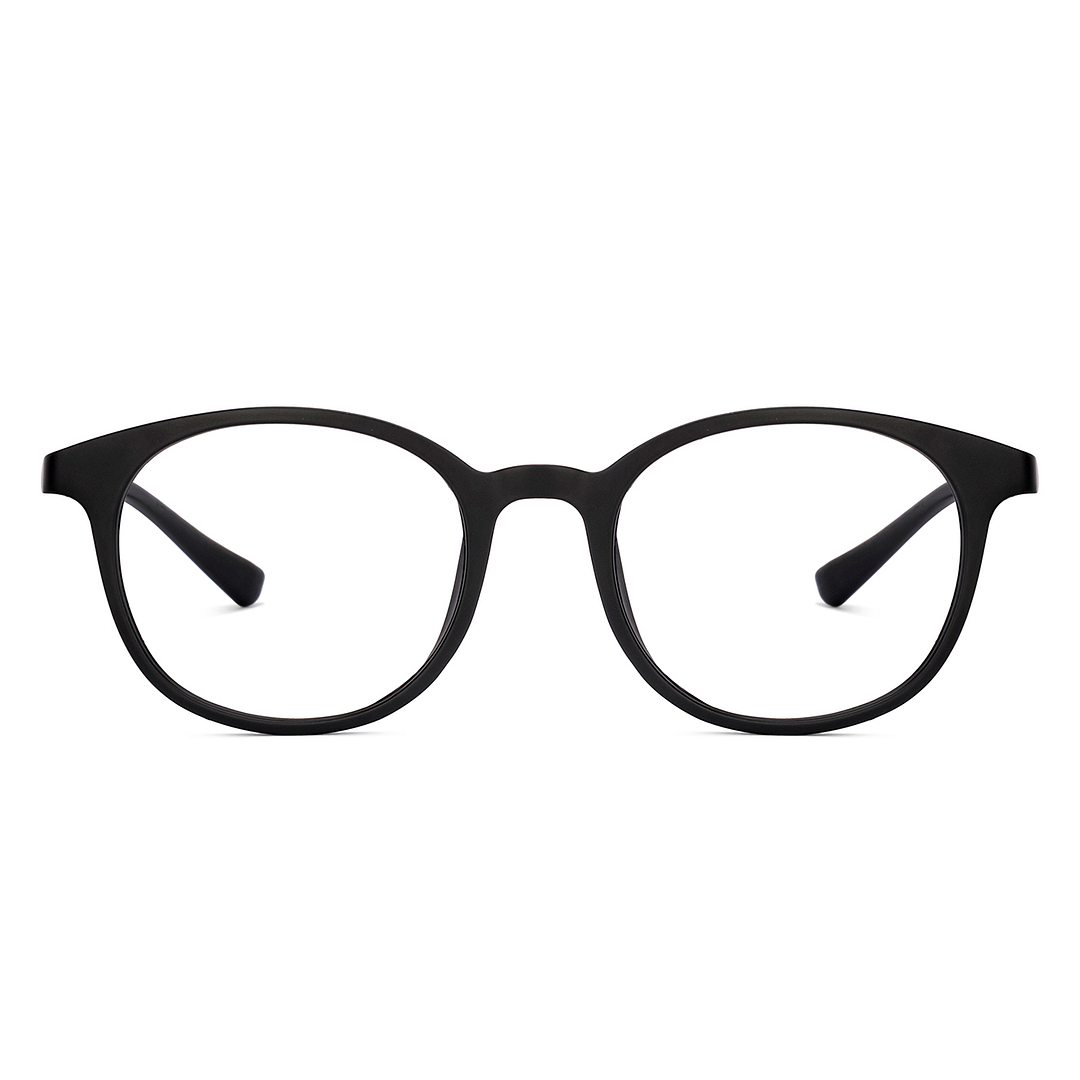 Lenskart BLU Screen Glasses Blue Block Zero Power Screen Glasses: Black Full Rim Round Lenskart BLU LB E14240-C1 right side