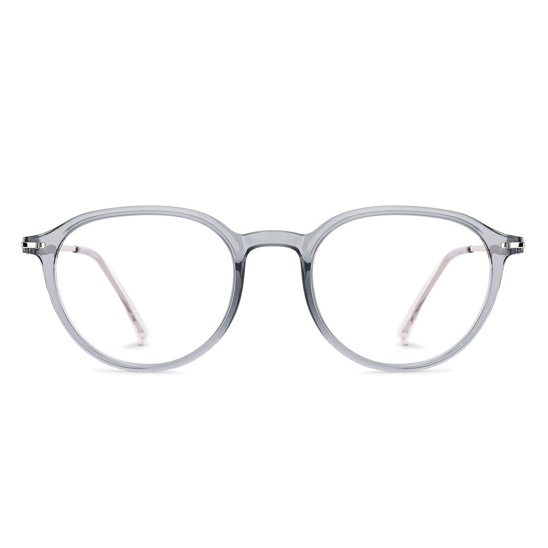 Lenskart Blu Grey Gunmetal Full Rim Round Lenskart Blu LB E14788 Eyeglasses right side