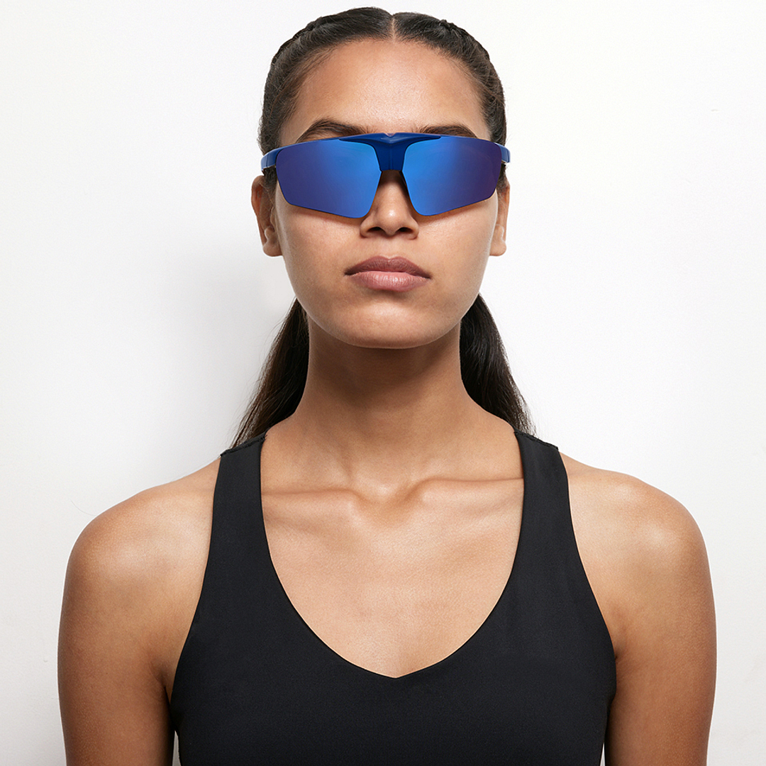 Lenskart Boost Online Blue Full Rim Square left side