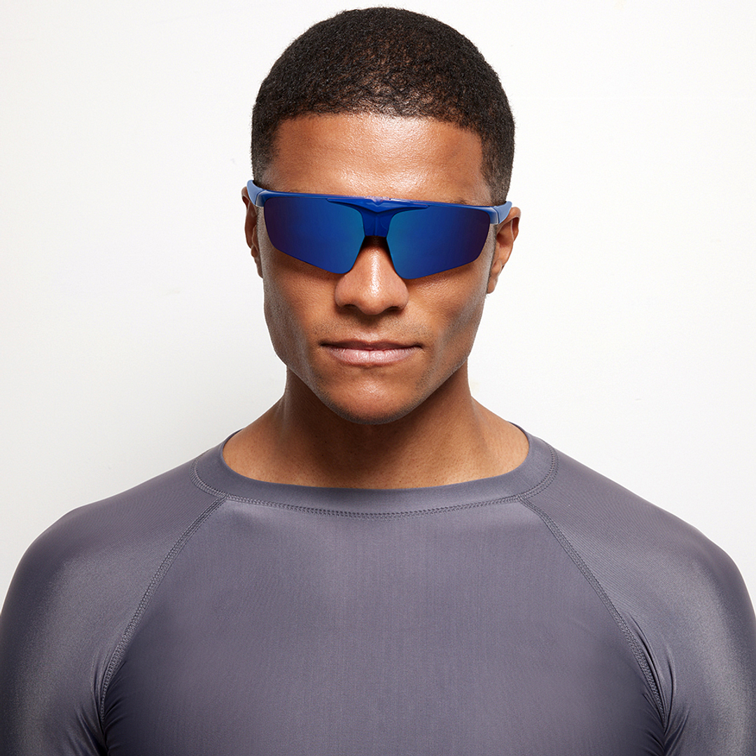 Lenskart Boost Online Blue Full Rim Square left side