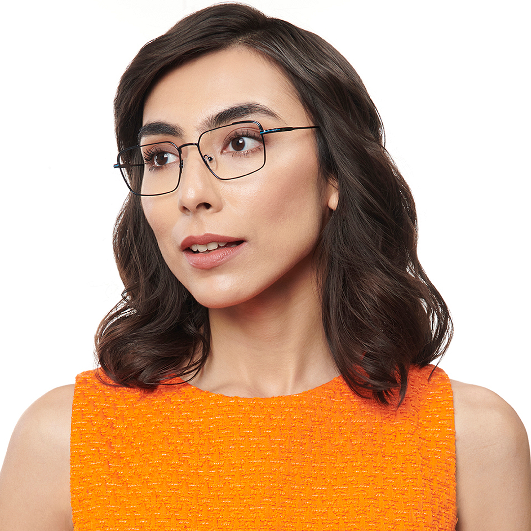Lenskart Studio Online Sky Blue Full Rim Square right side
