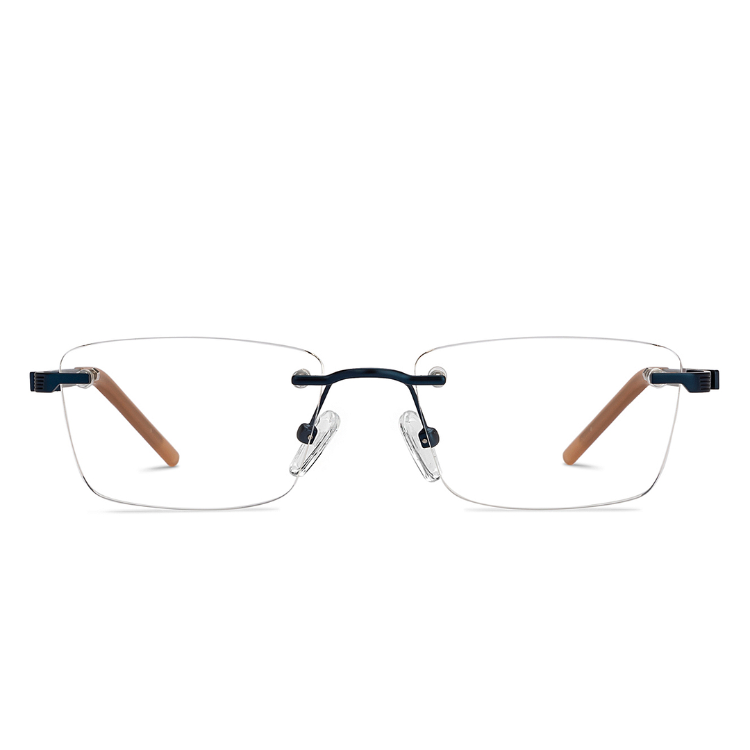 Lenskart Air Online Sky Blue Rimless Rectangle right side