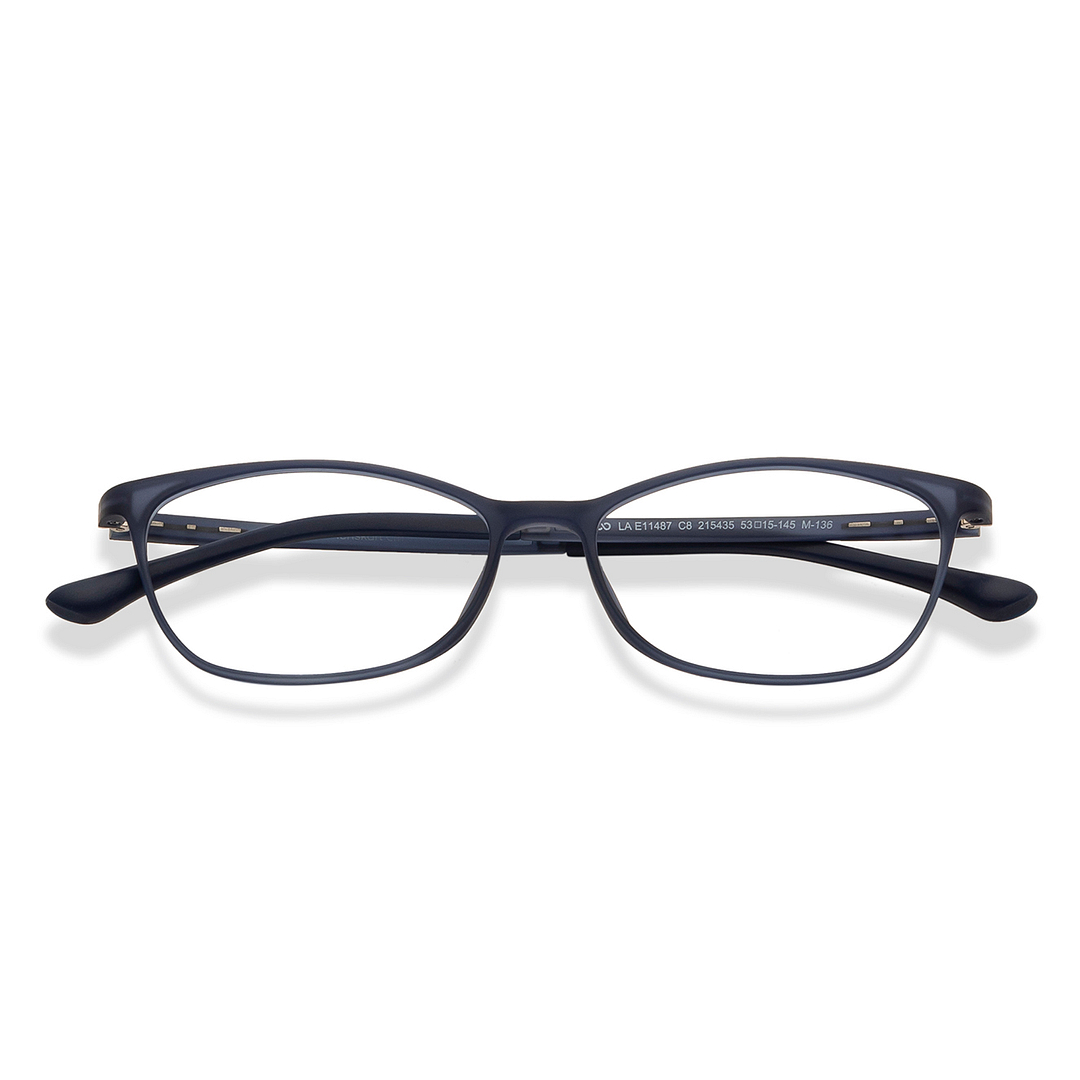 Lenskart Air Online Sky Blue Full Rim Cat Eye left side